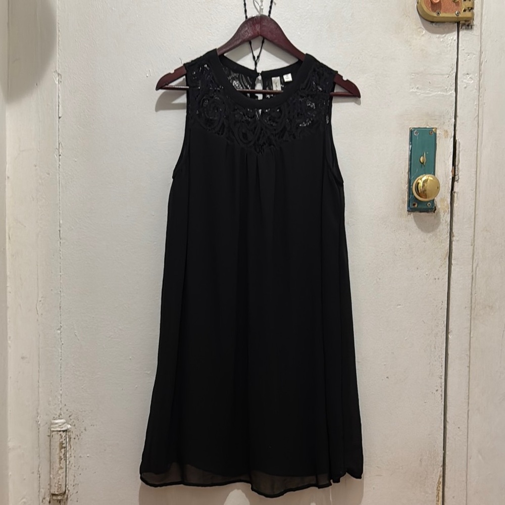 Tacera Black Lace Top
